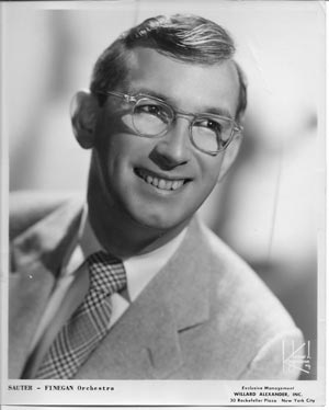 Willard Alexander agency publicity photo of Eddie Sauter in the 1950s.