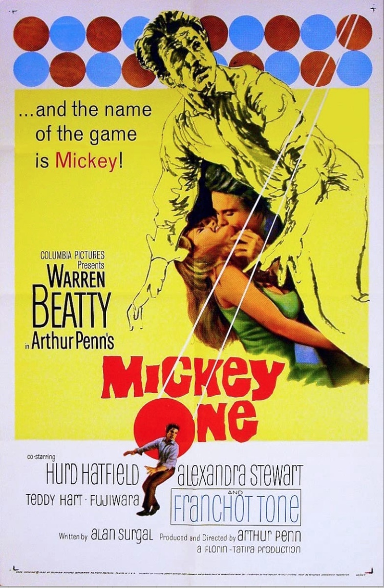 Movie Poster for Arthur Penn film Mickey One starring Warren Beatty